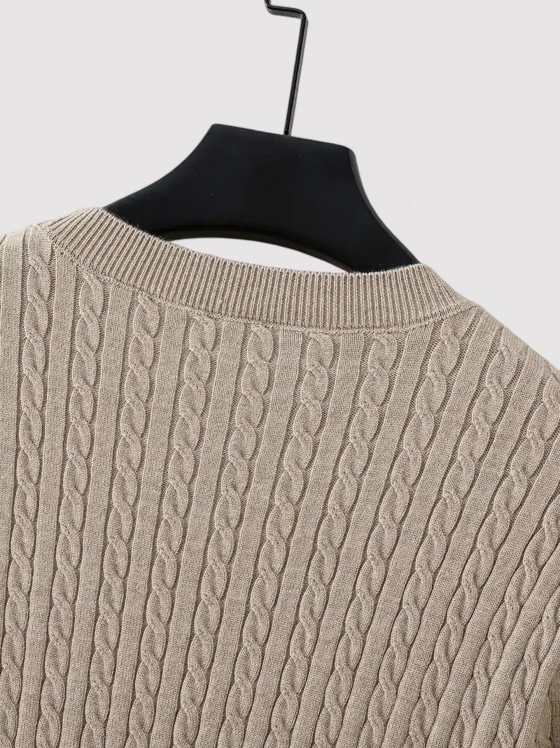 Ancien | Autumn Luxurious Ribbed Knitted Sweater for Men