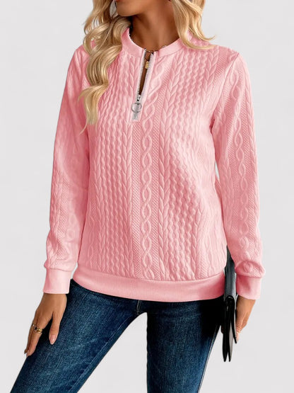 Ancien | Women's Autumn Sweater with Quarter Zipper