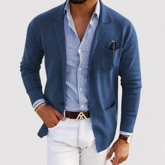 Ancien | Stylish Men's Blazer with Casual Button Pockets and Lapel Collar