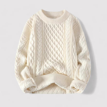 Ancien | Men's Old Money Cable Knit Sweater