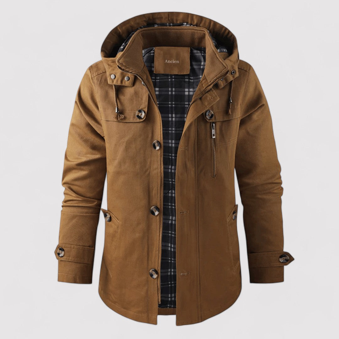 Ancien | Men’s Waterproof Winter Jacket with Hood