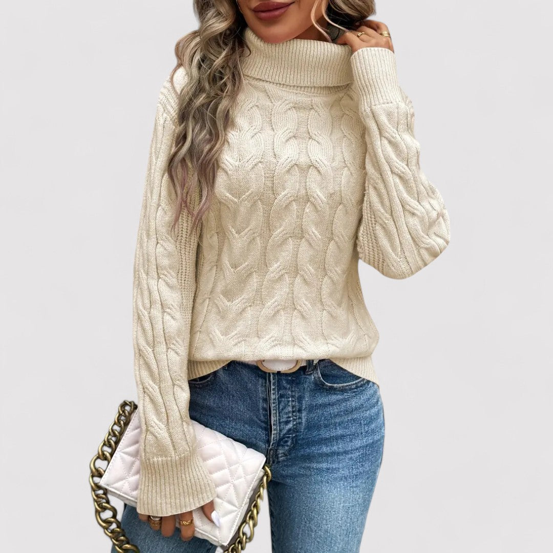 Ancien | Women's Warm Knitted Turtleneck Sweater