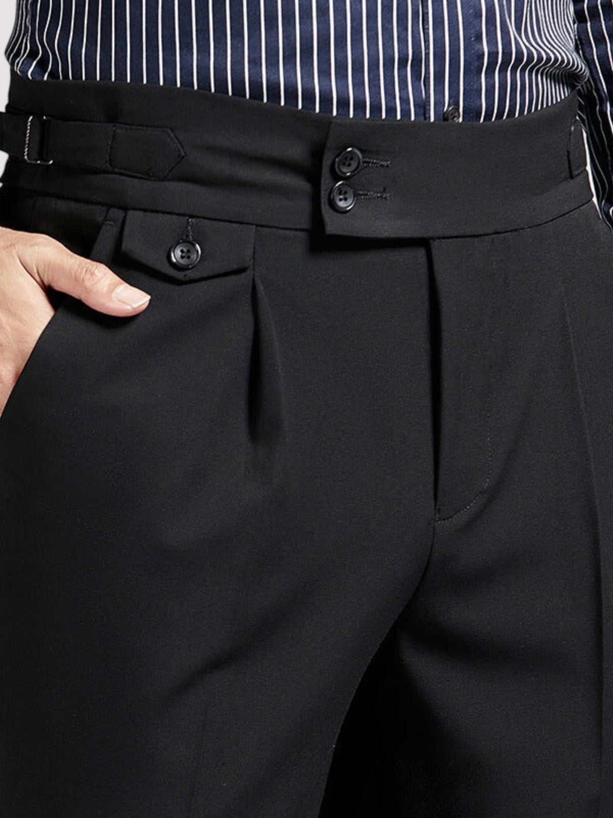 Ancien | Men's Naples Wrinkle Free High-Waist Pantalon