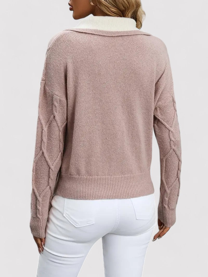 Ancien | Women's Cable Knitted Autumn Sweater