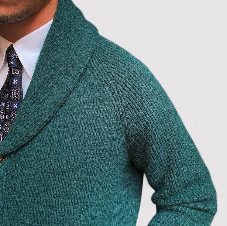 Ancien | Men's Bond Street Shawl Collar Knitted Cardigan