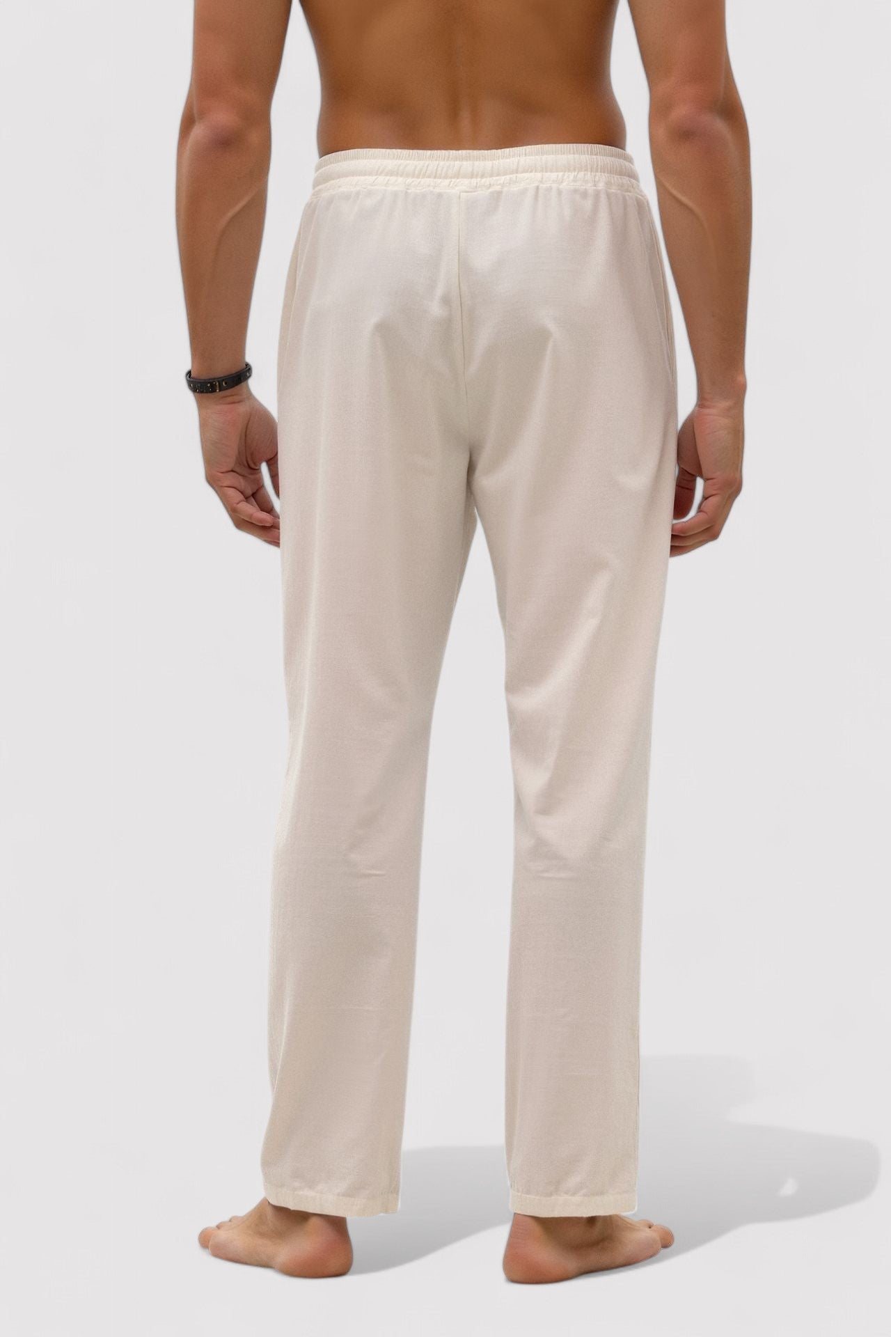 Ancien | Men's Old Money Cotton & Linen Blend Drawstring Pants