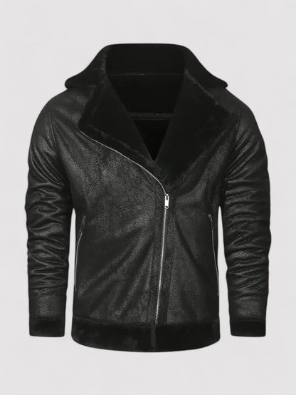 Ancien | Stylish Men's Warm Leather Coat