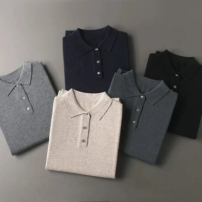 Ancien | Cashmere Polo With Long Sleeves