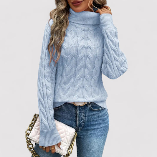 Ancien | Women's Warm Knitted Turtleneck Sweater