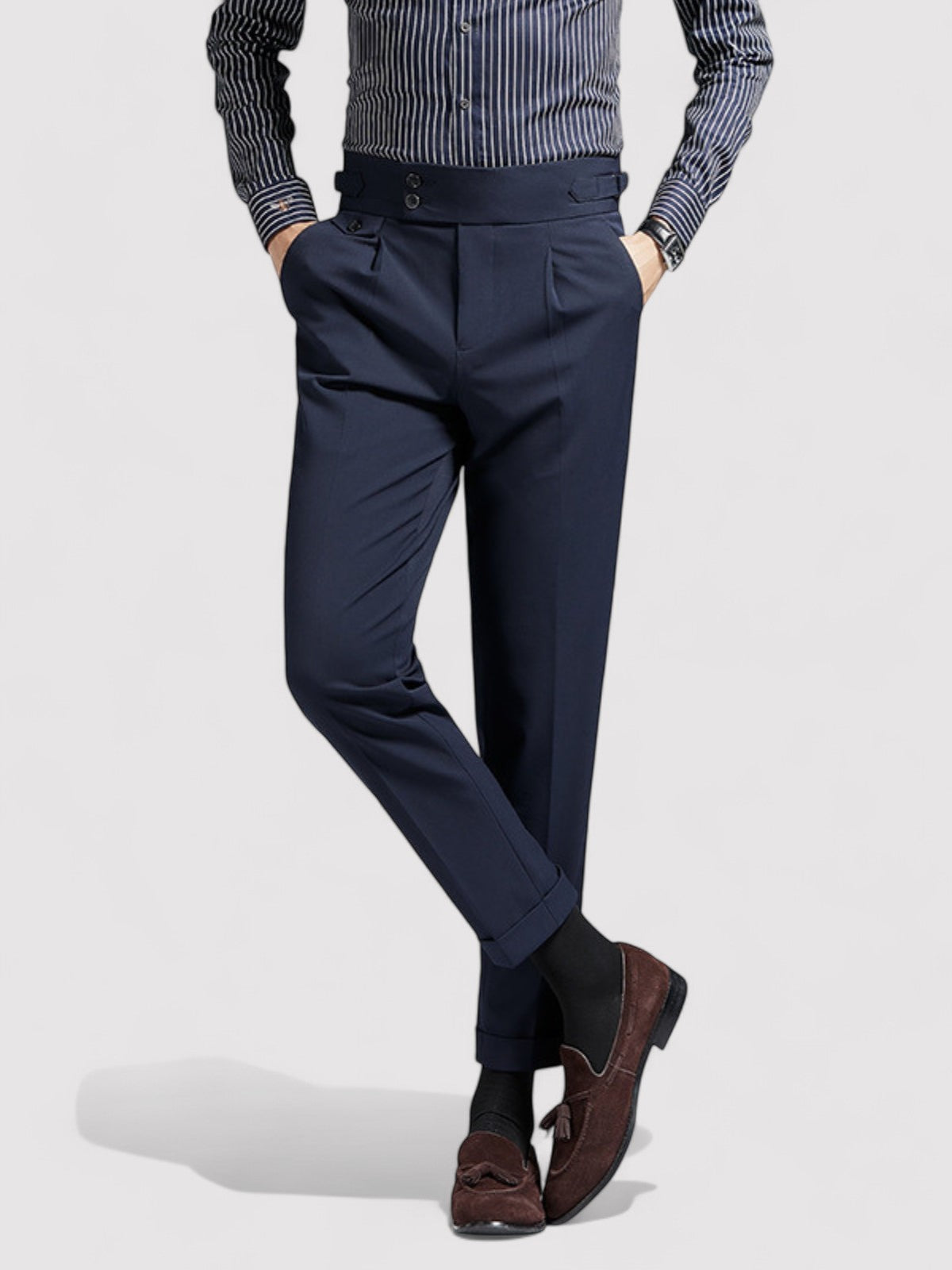 Ancien | Men's Naples Wrinkle Free High-Waist Pantalon