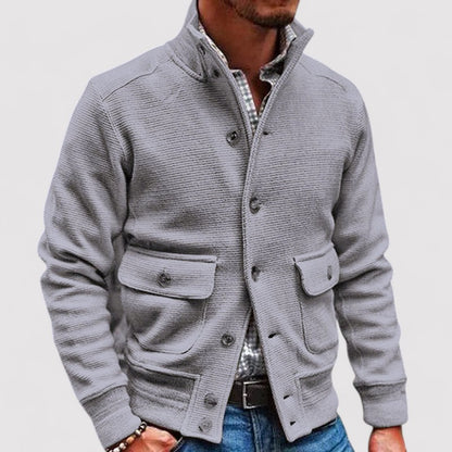 Ancien | Men's Cardigan with Buttons and Collar