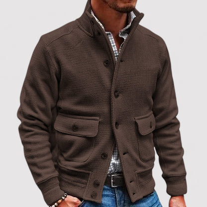 Ancien | Men's Cardigan with Buttons and Collar