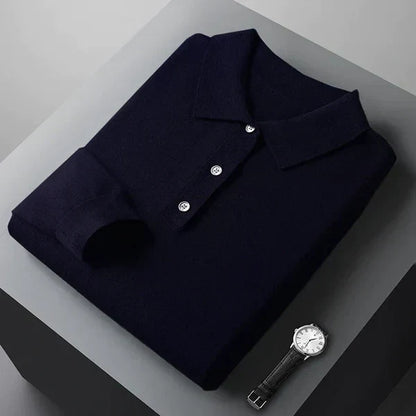 Ancien | Cashmere Polo With Long Sleeves