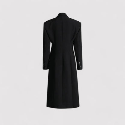 Ancien | Elegant Long Noir Coat