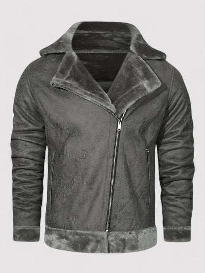 Ancien | Stylish Men's Warm Leather Coat