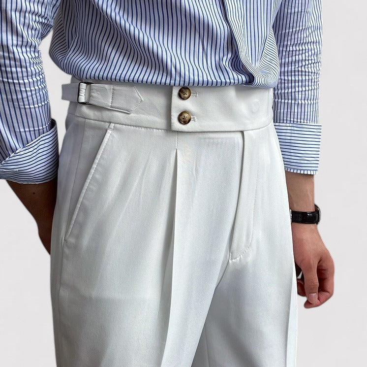 Ancien | Men's Portofino Pleated Trousers