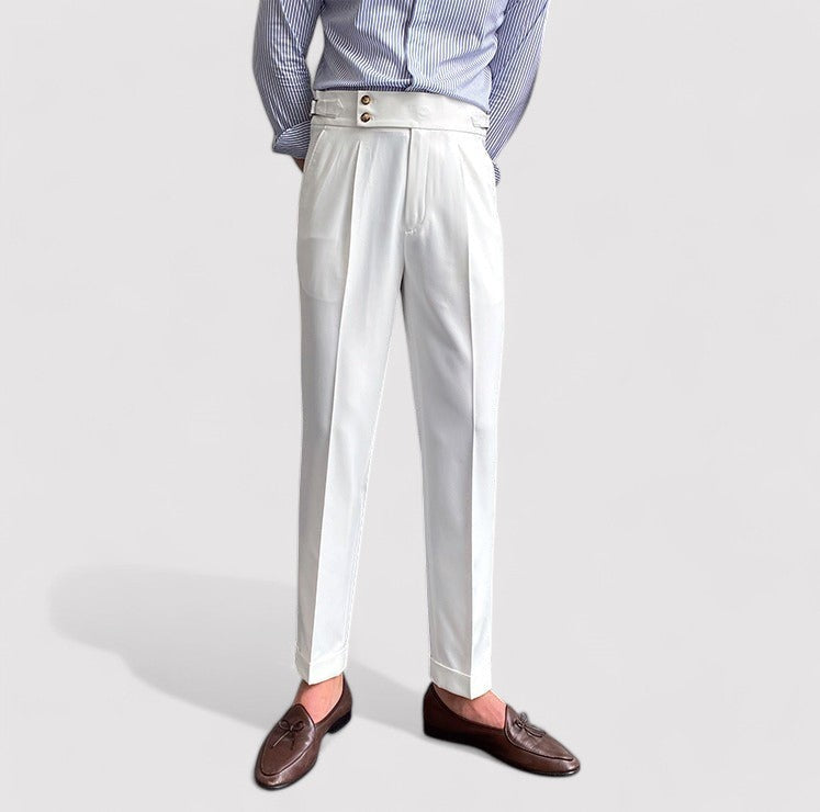 Ancien | Men's Portofino Pleated Trousers