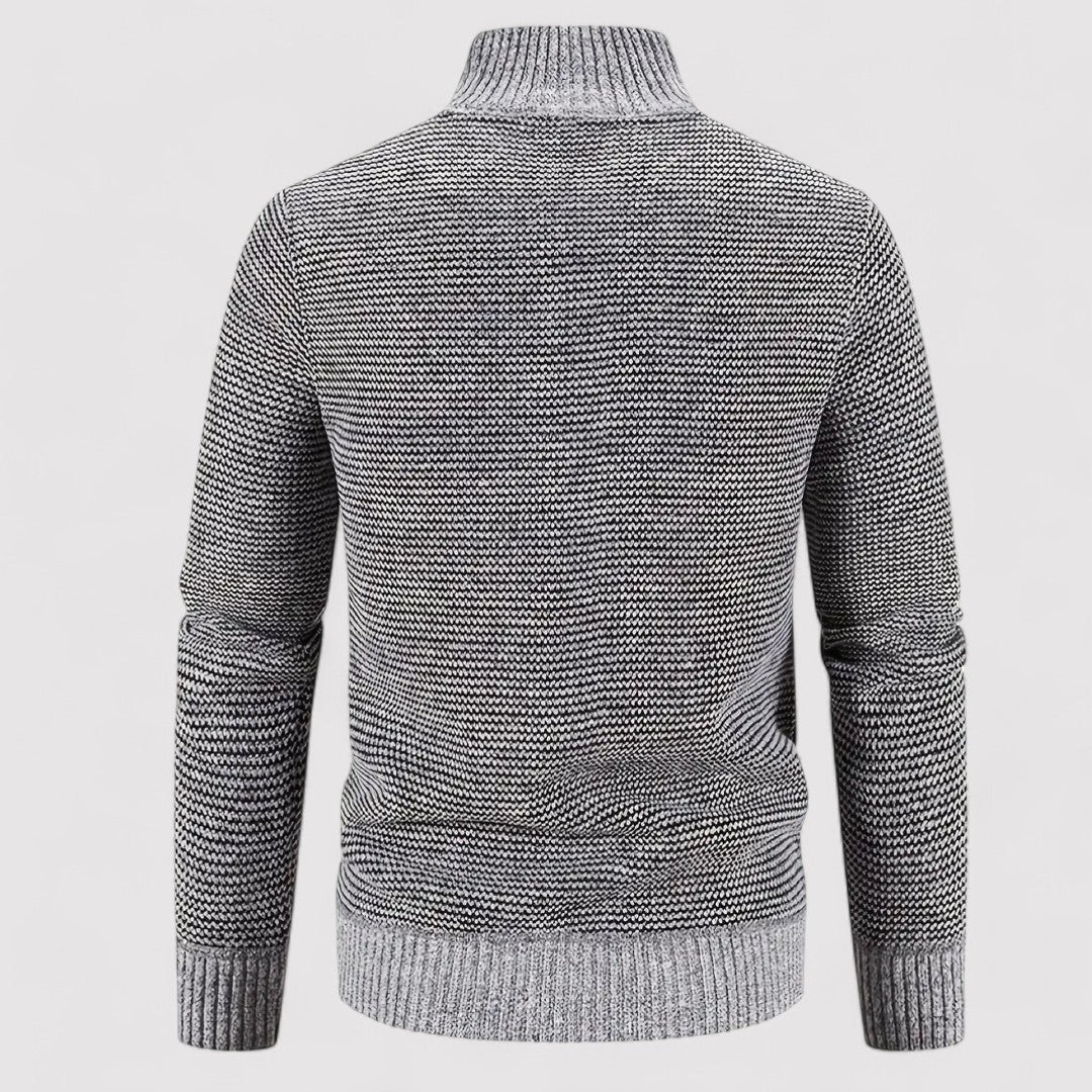 Ancien | Men's Knitted Collar Jacket