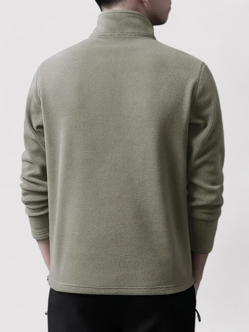 Ancien | Men's Half Zip Fleece Crew Neck Sweater