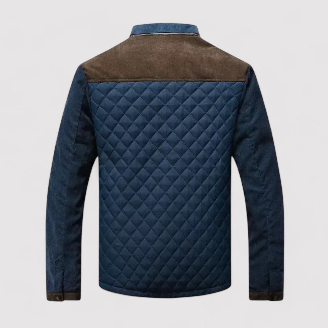 Ancien | Men's Quilted Bomber Jacket