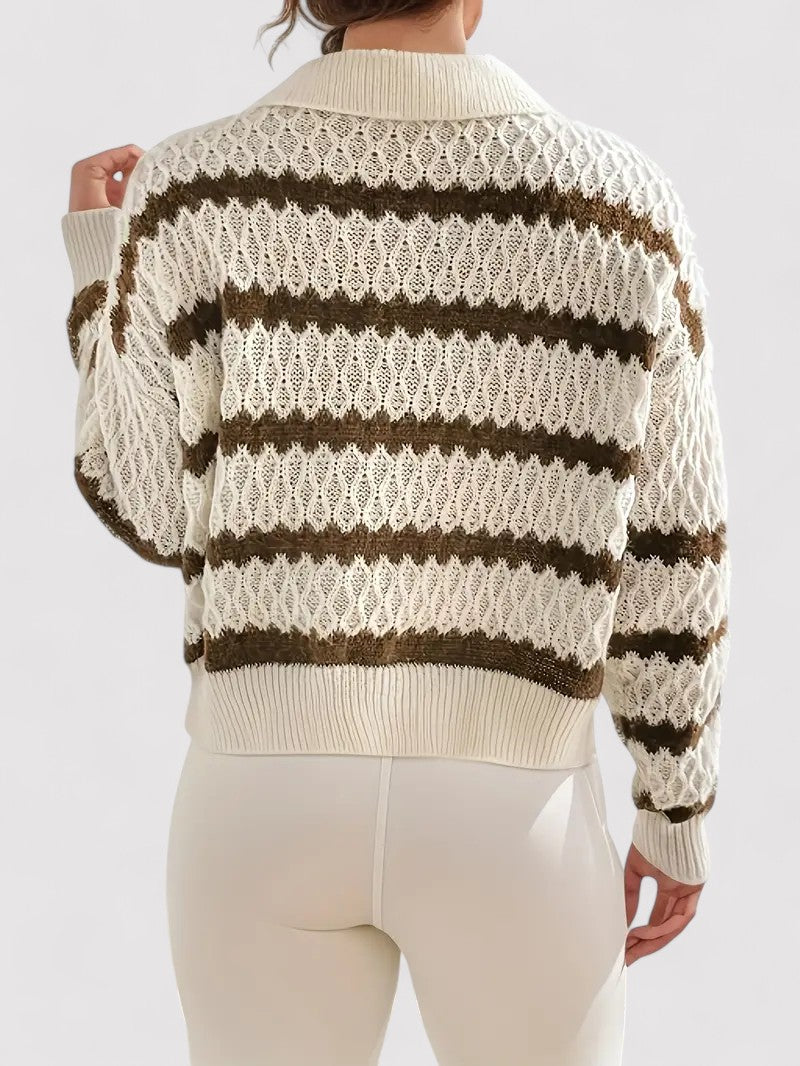 Ancien | Casual Striped Autumn Sweater