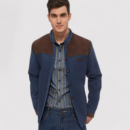 Ancien | Men's Quilted Bomber Jacket