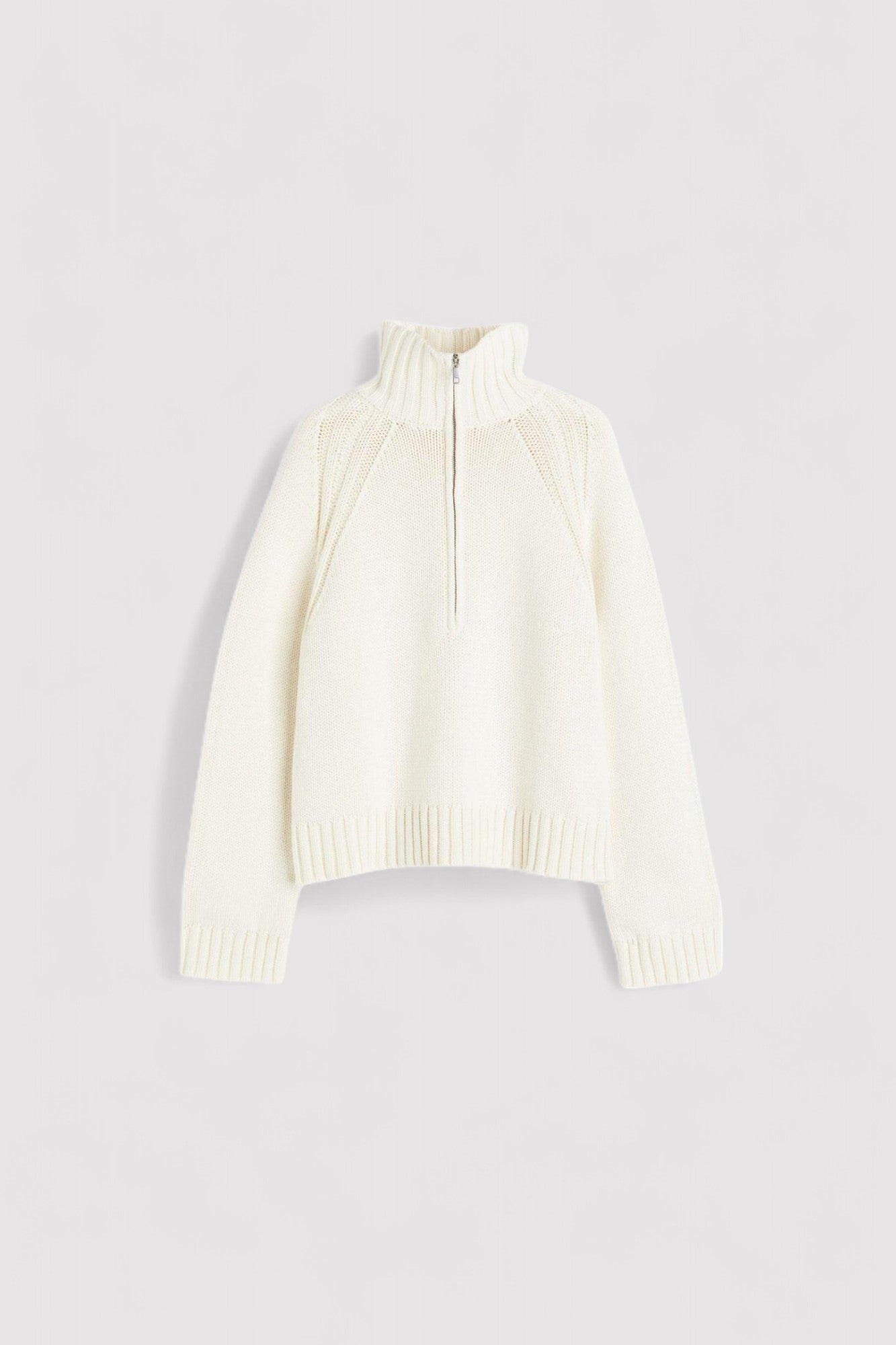 Ancien | Women's Old Money Half-Zip Neck Oversized Sweater