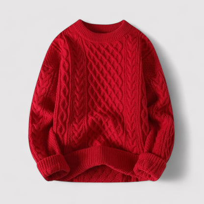 Ancien | Men's Old Money Cable Knit Sweater