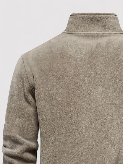 Ancien | Men's Half Zip Fleece Crew Neck Sweater