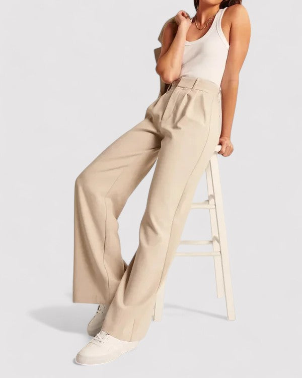 Ancien | Women's High-Waisted Flared Trousers