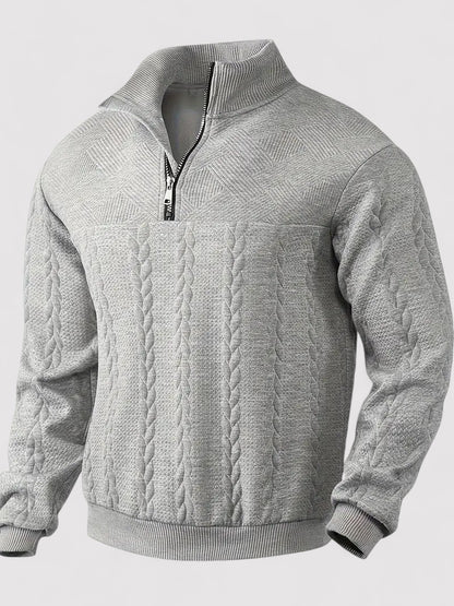 Ancien | Quarter Zip Men's Knitted Fit Sweater