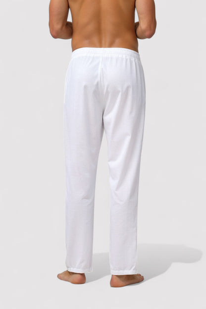 Ancien | Men's Old Money Cotton & Linen Blend Drawstring Pants