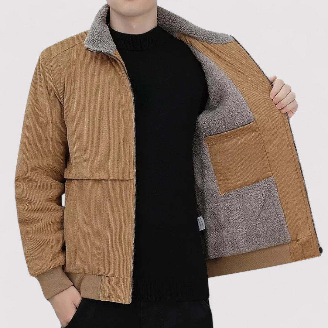 Ancien | Old Money Men's Fleece Corduroy Jacket