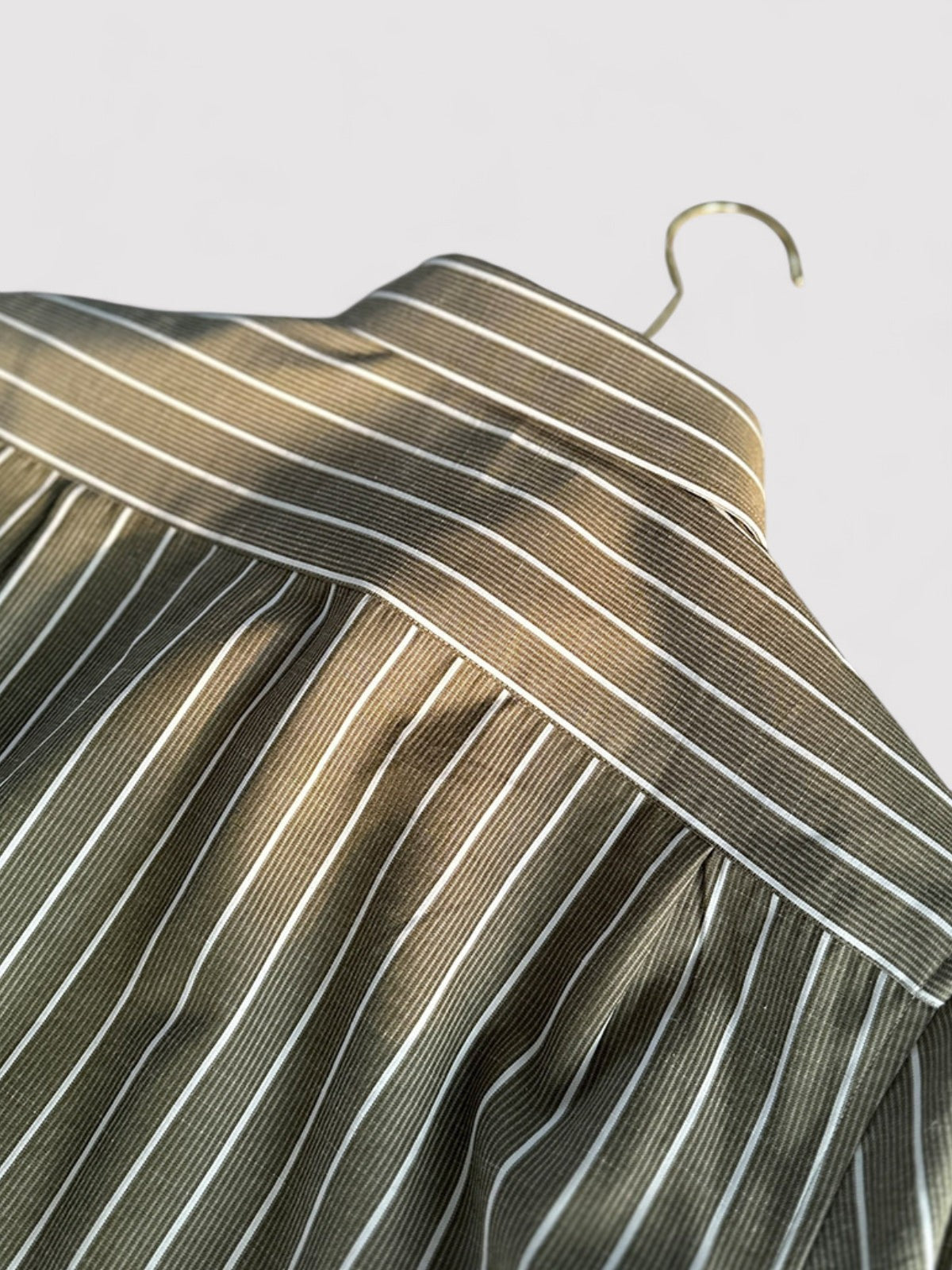 Ancien | Retro Italian Striped Slim Blouse