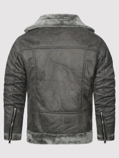 Ancien | Stylish Men's Warm Leather Coat