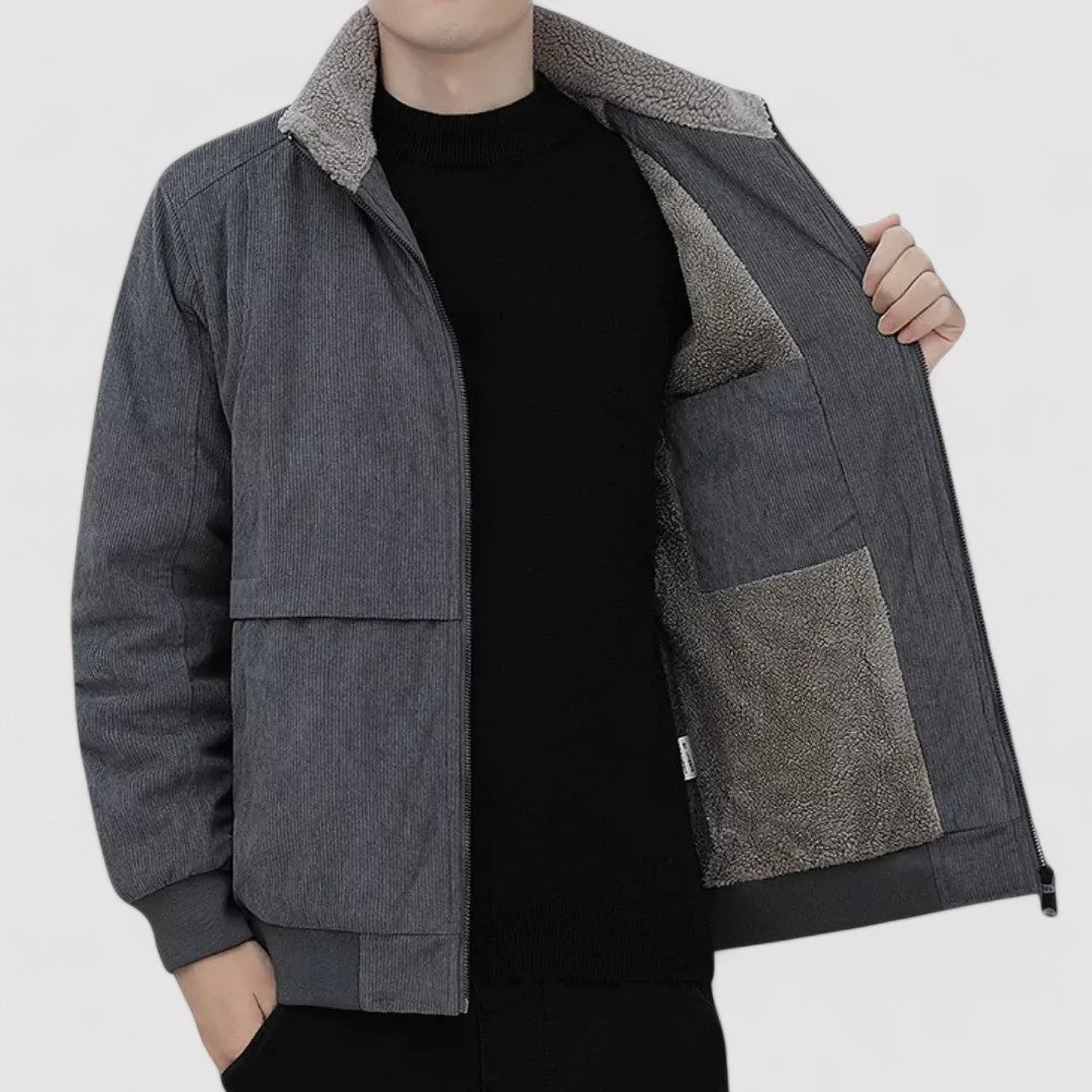 Ancien | Old Money Men's Fleece Corduroy Jacket