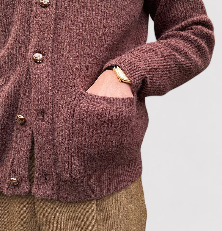 Ancien | Men's Bond Street Shawl Collar Knitted Cardigan