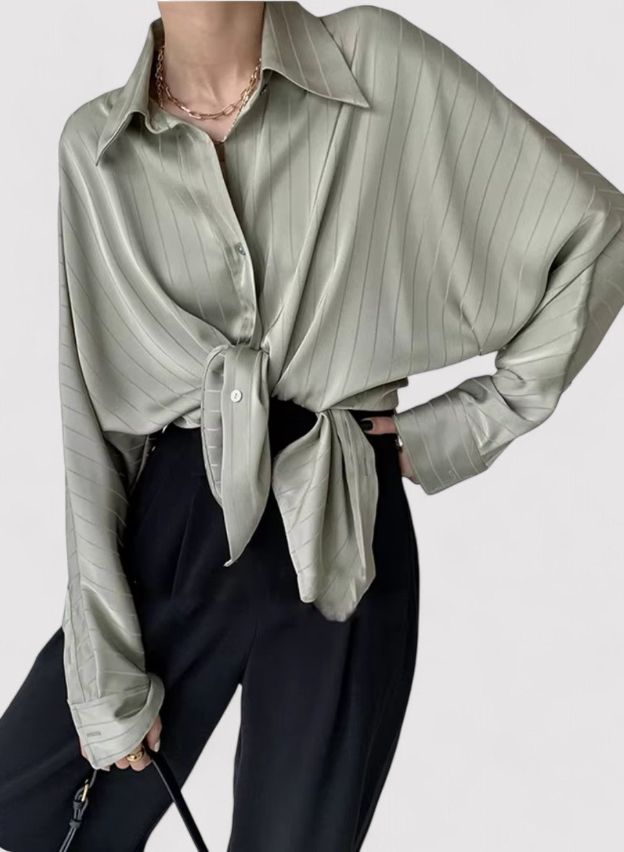 Ancien | Women's Long-Sleeved Wide Blouse