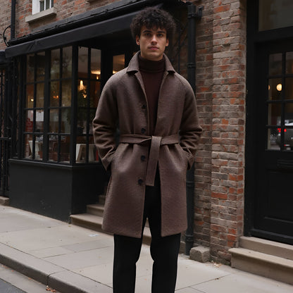 Ancien | Men's Hampton Wool Trenchcoat