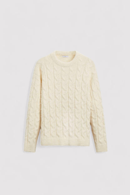 Ancien | Men's Old Money Regular Cable Knit Sink Sweater