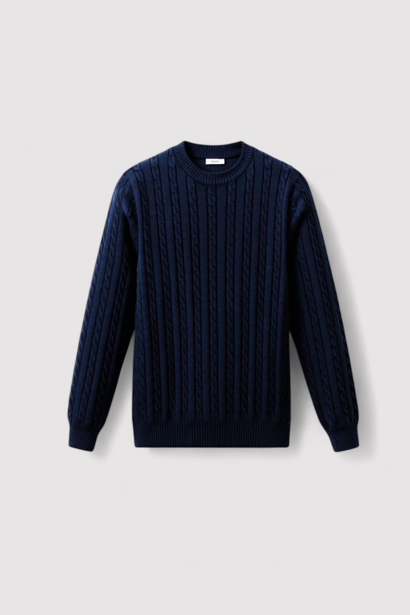 Ancien | Men's Premium O-neck Cable Knitted Pullover