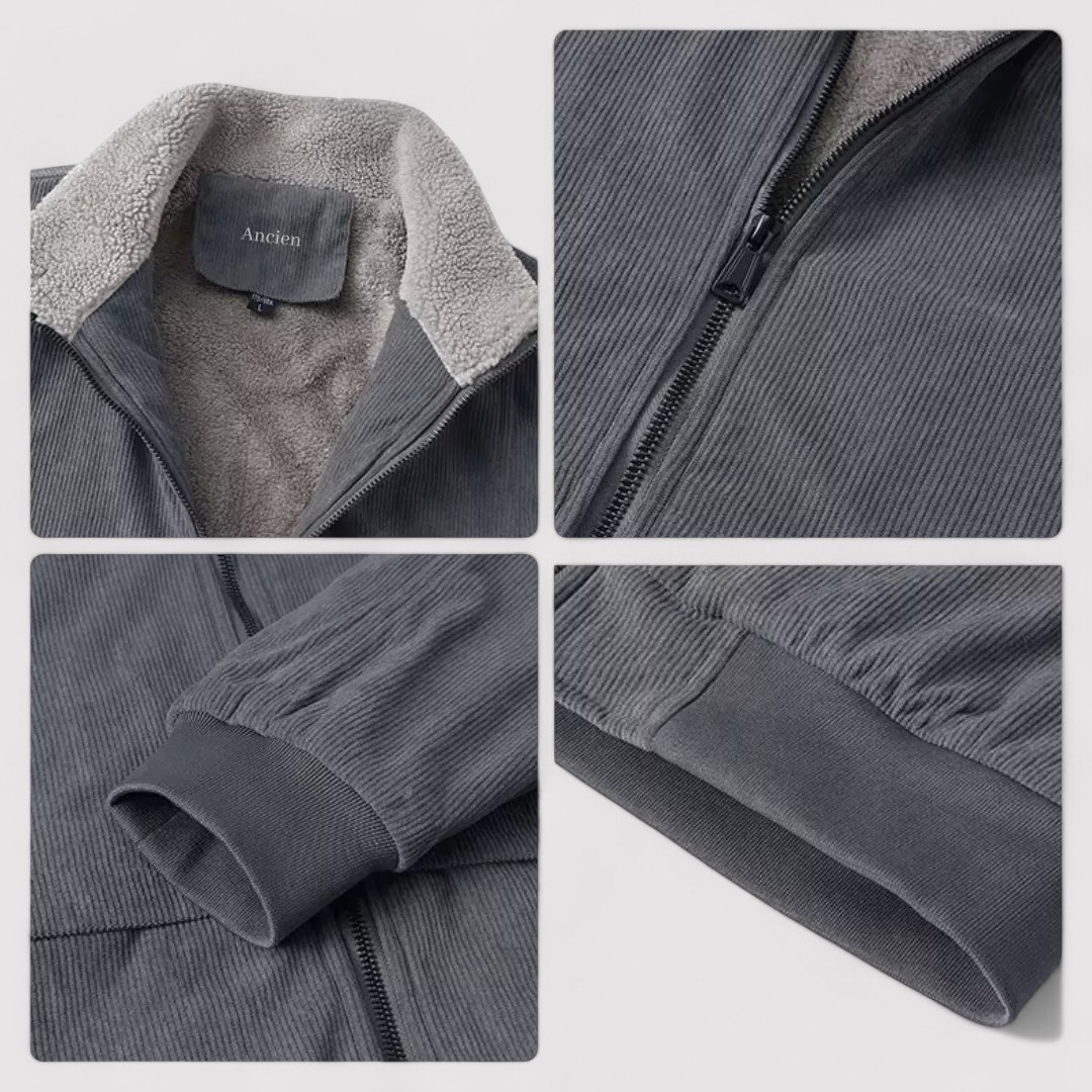 Ancien | Old Money Men's Fleece Corduroy Jacket