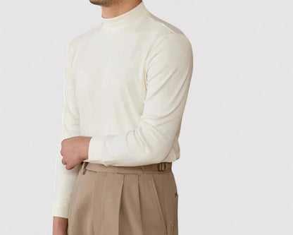 Ancien | Men's Soft Cashmere Half-Turtleneck Sweater