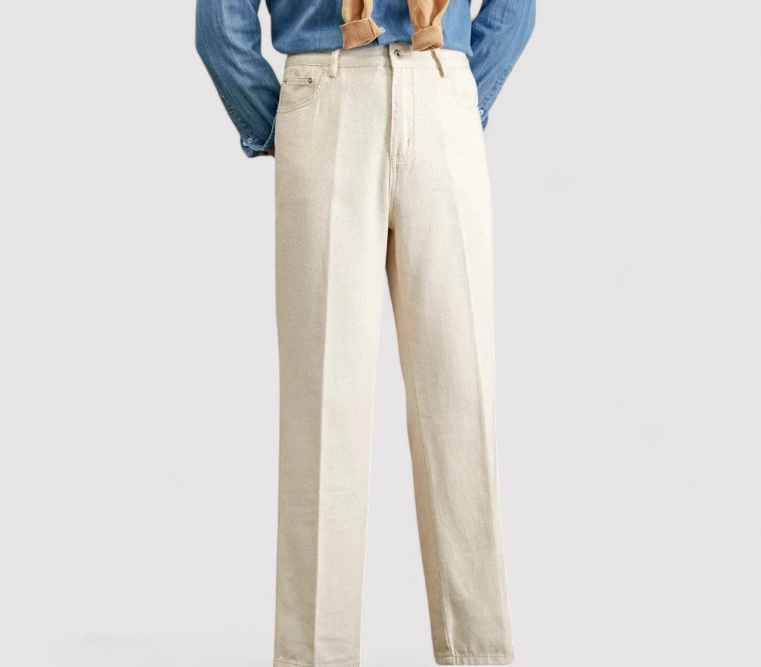 Ancien | Men's British Pure Cotton Old Money Trousers