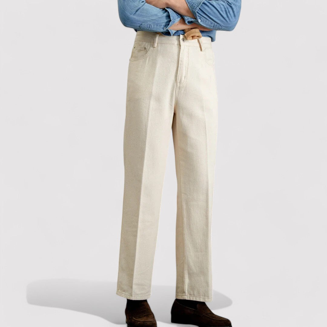 Ancien | Men's British Pure Cotton Old Money Trousers