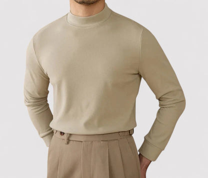 Ancien | Men's Soft Cashmere Half-Turtleneck Sweater