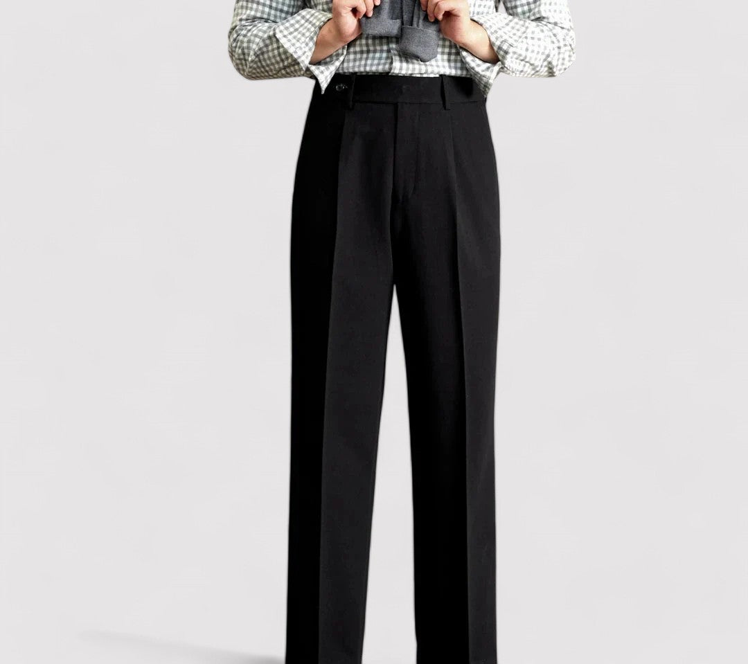 Ancien | Men’s Italian Straight Elegant Trousers