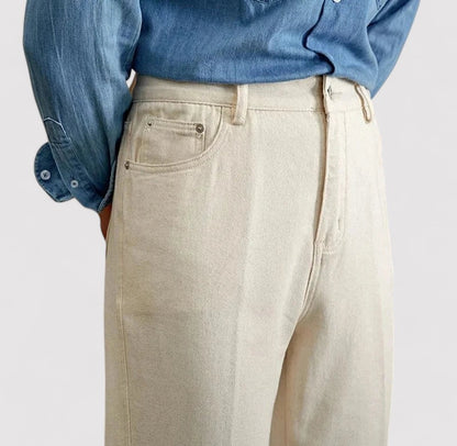 Ancien | Men's British Pure Cotton Old Money Trousers