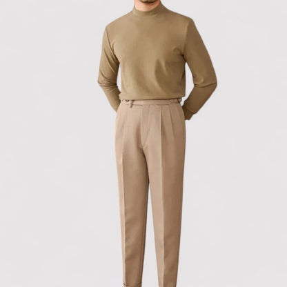 Ancien | Men's Soft Cashmere Half-Turtleneck Sweater