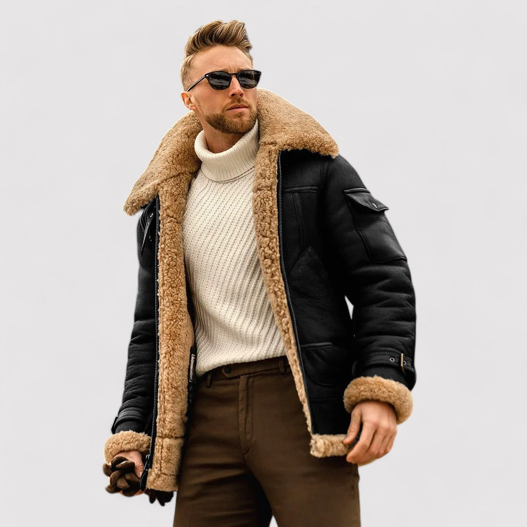 Ancien | Men's Warm Sheepskin Jacket